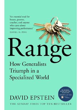 通才（平装） Range: How Generalists Triumph in a Specialized World 进口书 英文原版书籍 外版书 经典畅销书籍阅读新华正版