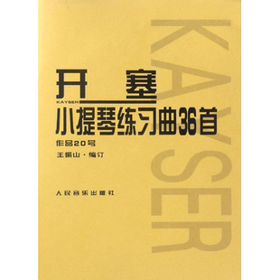 开塞小提琴练习曲36首:作品20号(德)海因里希恩斯特开塞西洋音乐艺术书籍人民音乐出版社新华文轩旗舰店