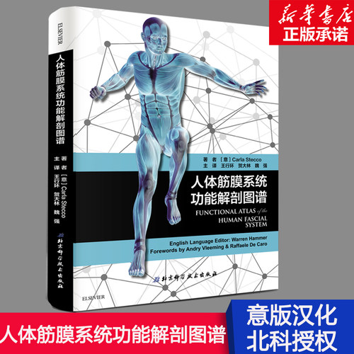 人体筋膜系统功能解剖图谱  意大利引进中文简体版 筋膜健身书 新华书店正版书籍 解剖列车  功能解剖学图谱书籍