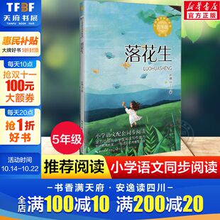 书目读物正版 落花生书 小学生必课外阅读书籍寒暑假推荐 5五年级上册学期小学语文同步阅读书系教材课文作家作品儿童文学 许地山著