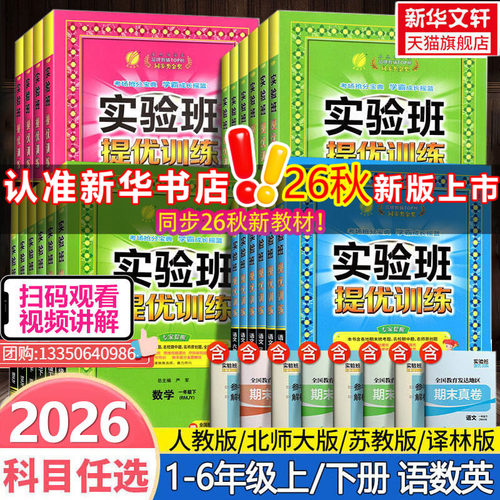 小学实验班提优训练语数英