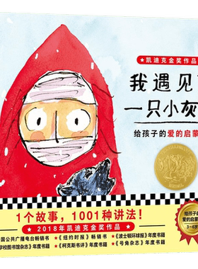 【新华正版】我遇见了一只小灰狼 0-3-4-5-6-8岁儿童绘本 老师推荐幼儿园小学生课外书籍阅读 父母与孩子的睡前亲子阅读 新华书店