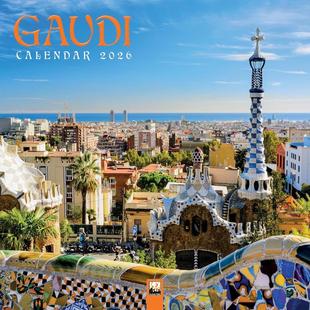WALL FOREIGN PUBLISHER 新华书店旗舰店文轩官网 Tree 新华文轩 GAUDI Studio 2026 CALENDAR 书籍 ART 正版 Flame