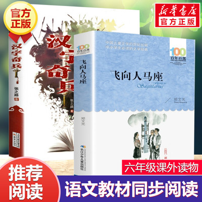 正版2册汉字奇兵正版飞向人马座五六年级必百年百部中国儿童文学书中小学生课外阅读书老师推荐7-14岁青少年成长故事书籍张之路