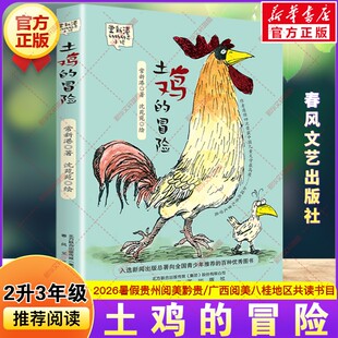 土鸡的冒险 2026年暑假二升三年级必读书目贵州阅美黔贵广西阅美八桂常新港故事书儿童文学小学生三年级课外阅读书籍春风文艺出版