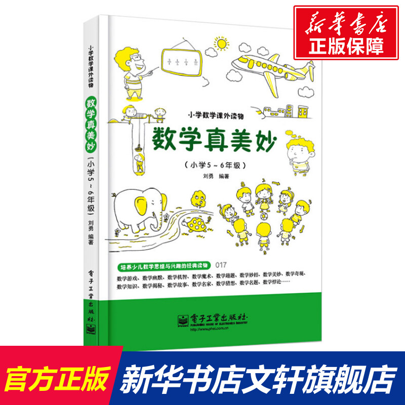 正版书籍小学数学课外读物数学真美妙小学五5-六6年级培养少儿数学思维与兴趣的经典读物快乐体验数学魅力自觉增强二年级数学-封面