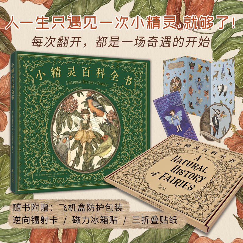 小精灵百科全书 魔法奇幻神话故事人物设定艺术绘画图集册绘本故事书 自然科普精灵世界想象力灵感素材工具书指南 精灵仙子设定集