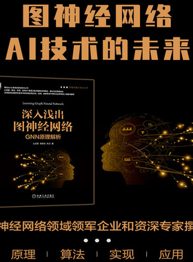 正版 深入浅出图神经网络:GNN原理解析 人工智能机器智能系统与技术丛书 神经网络基础与机器学习 神经网络专家研究实践总结书籍