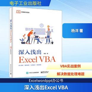 正版 杨洋 书籍 新华书店旗舰店文轩官网 社 深入浅出Excel 电子工业出版 VBA