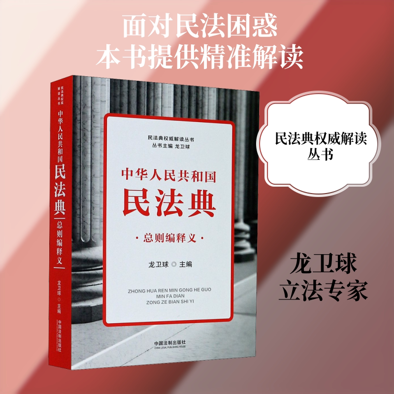 中华人民共和国民法典总则编释义 中国法制出版社 正版书籍 新华书店旗舰店文轩官网