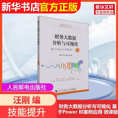 【官方正版】财务大数据分析与可视化 基于Power BI案例应用 微课版人民邮电出版社汪刚 编9787115573278大学教材教材练习题集历年