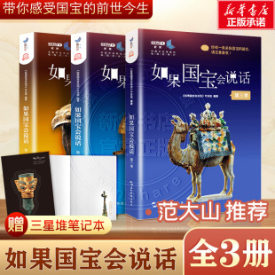 介绍中国传统文化文物 如果国宝会说话1 第二季 第三季 范大山推荐 第一季 赠记事本 新华书店 故宫博物院原院长单霁翔 全3册