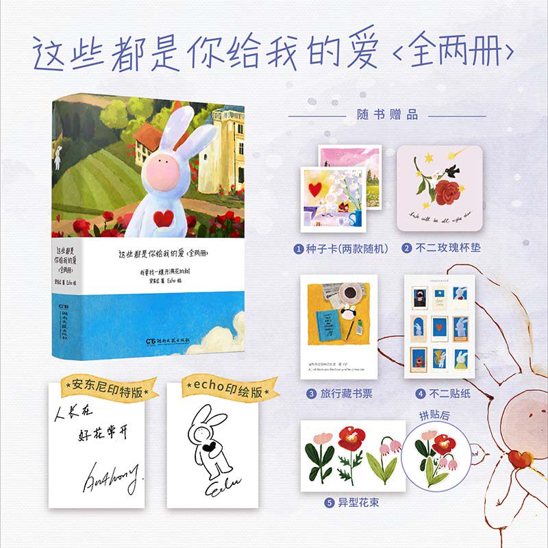 【新华文轩】这些都是你给我的爱(全两册) 安东尼 著 正版书籍小说畅销书 新华书店旗舰店文轩官网 湖南文艺出版社