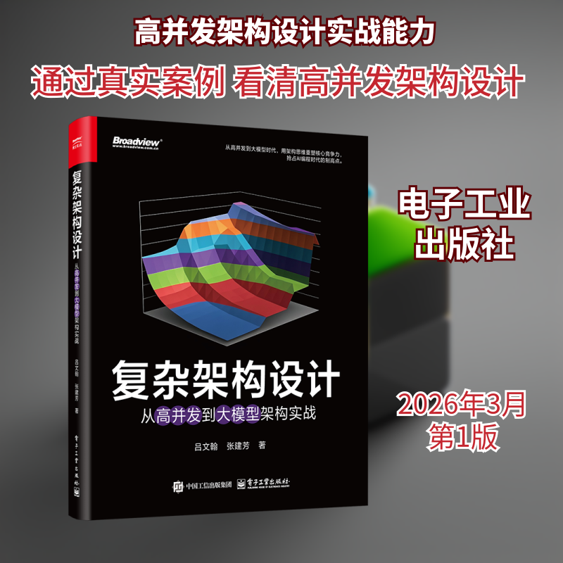 复杂架构设计:从高并发到大模型架构实战 吕文翰,张建芳 著 正版书籍 新华书店旗舰店文轩官网 电子工业出版社