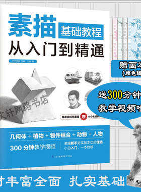 【新华文轩】素描基础教程从入门到精通 王金 著 正版书籍 新华书店旗舰店文轩官网 江苏凤凰科学技术出版社