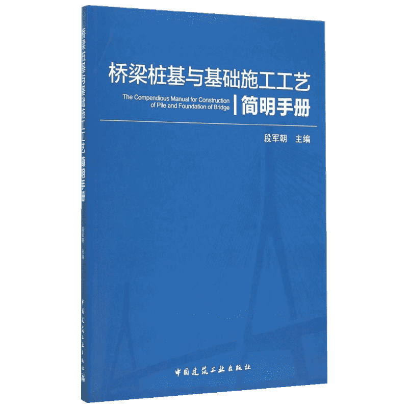 桥梁桩基与基础施工工艺简明手册 段军朝主编 室内设计书籍入门自学土木工程设计建筑材料鲁班书毕业作品设计bim书籍专业技术人员