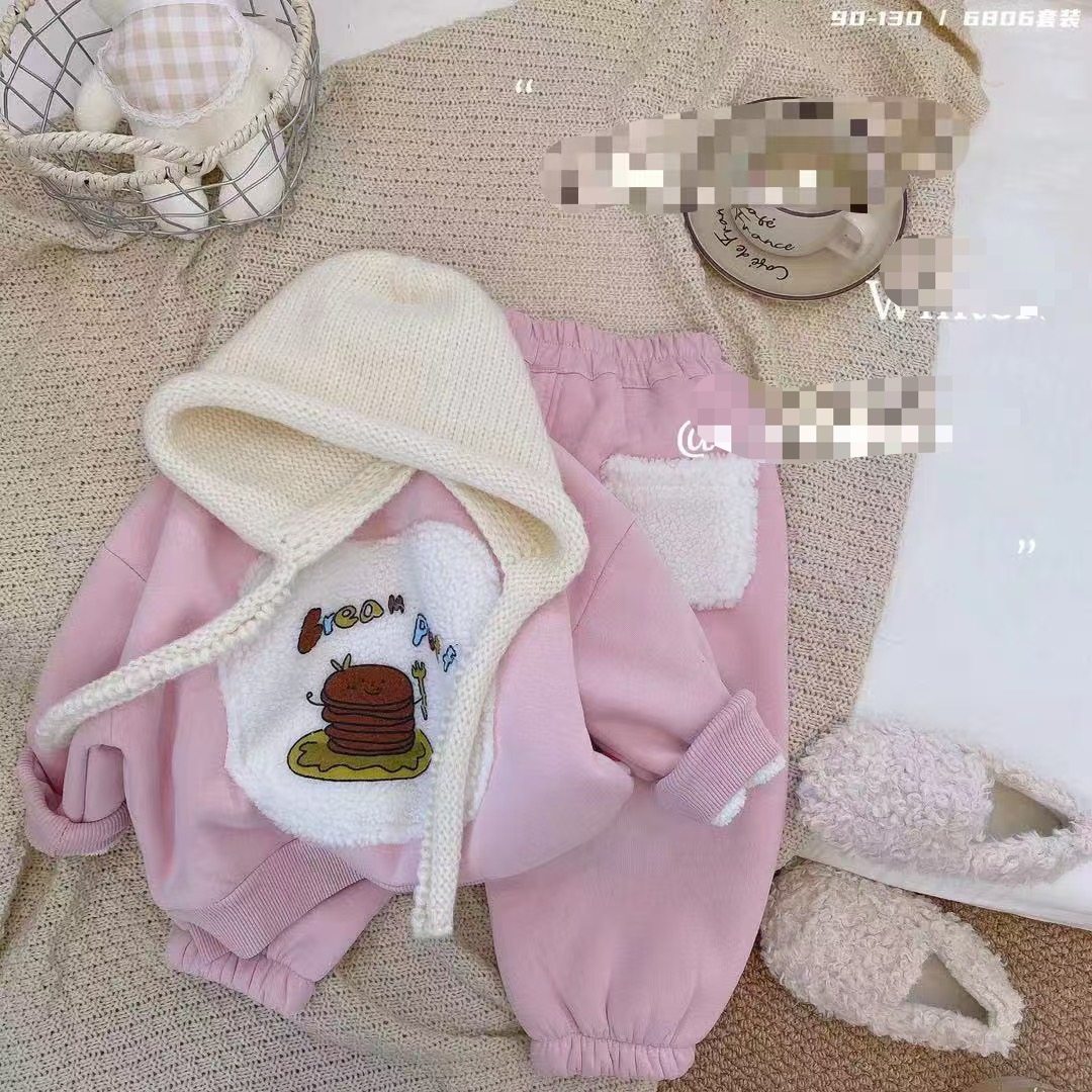2026新款女童儿童洋气时髦卫衣套装加绒加厚保暖潮,童装/婴儿装/亲子装,儿童运动套装,淘宝优惠券,粉丝福利购,淘宝优惠卷