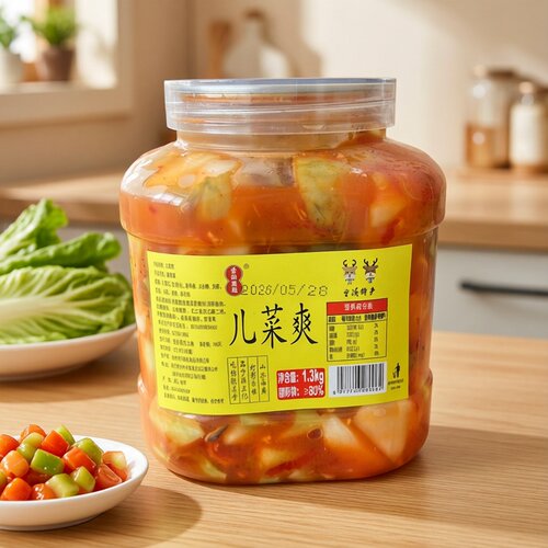 酒店即食开胃宁波特产娃娃菜罐装