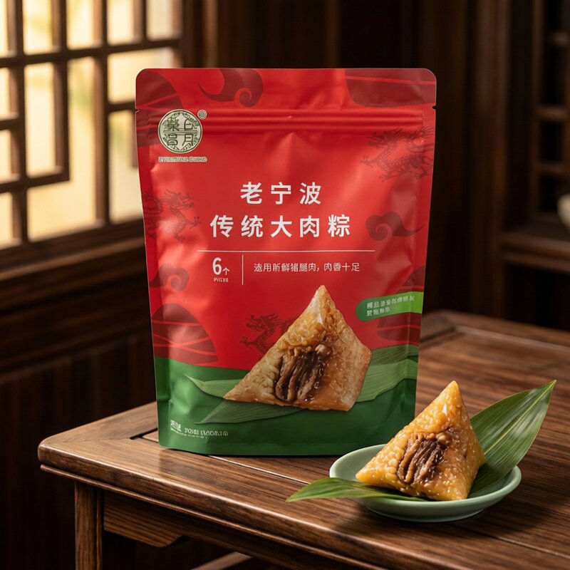 老底子味道老宁波鲜肉大肉粽 140g*6 只精选猪腿肉端午节送人佳品