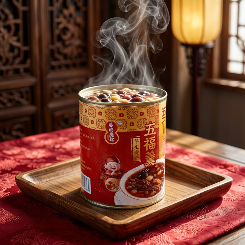 台州特产酒席宴席早生贵子五福羹方便速食粥红豆红枣花生桂圆莲子