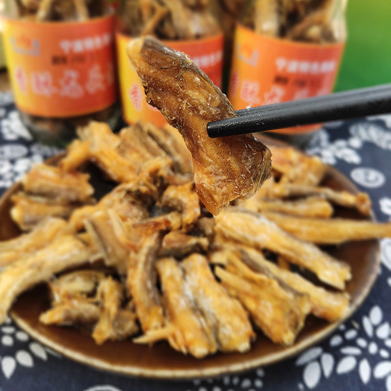 宁波特产风味海鲜干货下饭菜即食咸香酥龙头烤鱼干豆腐鱼野生70g