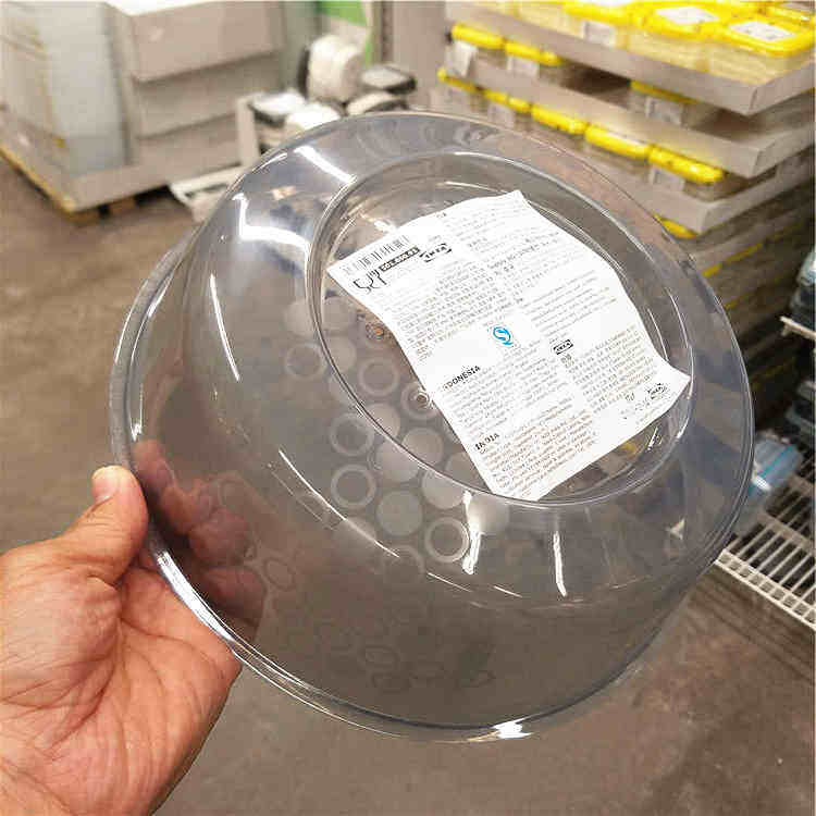 宜家正品 IKEA 普里吉 微波炉专用盖(26cm  蓝色灰色)国内代购