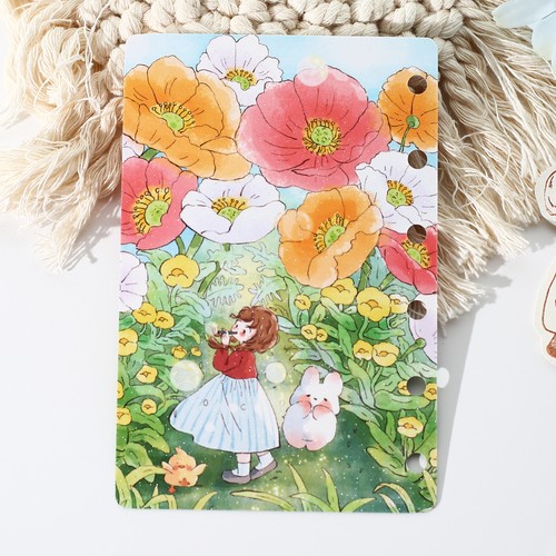 一粒柚子原创设计闪砂膜分隔页