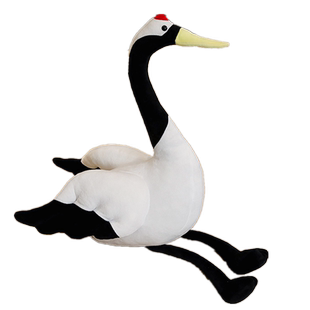 仿真丹顶鹤公仔小鸟儿娃娃仙鹤玩偶床上睡觉抱枕毛绒玩具儿童礼物