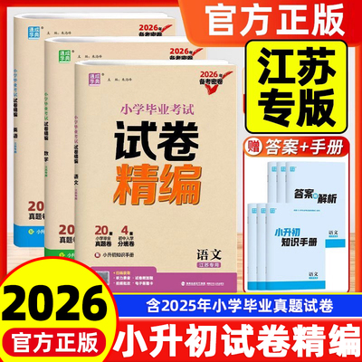 江苏专用】小学毕业考试试卷精编