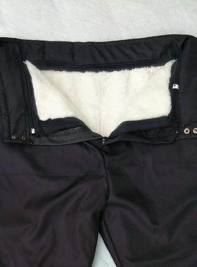 羊皮毛一体棉裤男士中老年人真皮羊毛裤子宽松加厚防寒裤外穿冬季