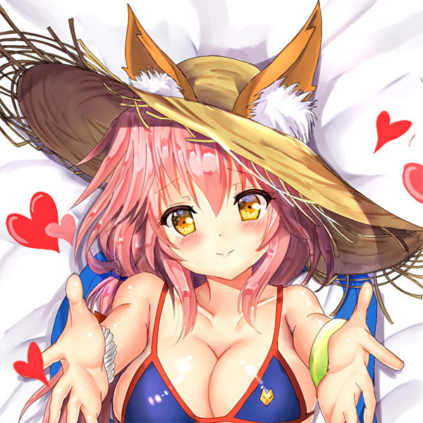 fate grand order玉藻前动漫抱枕 等身长抱枕靠垫 枕头套礼物定制