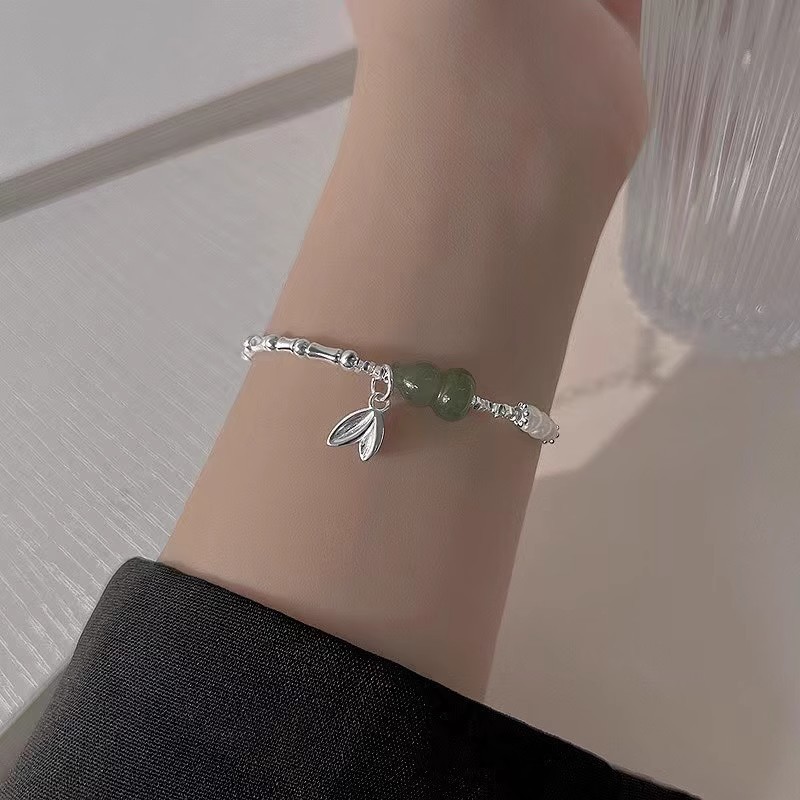 925纯银葫芦碎银子手链女复古