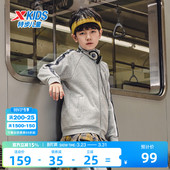 儿童外套2026年春秋季 款 新款 冬装 针织上衣女 男童运动开衫 特步童装