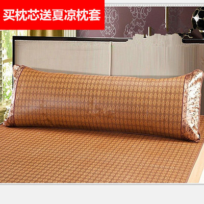 夏凉席双人情侣一体长枕头