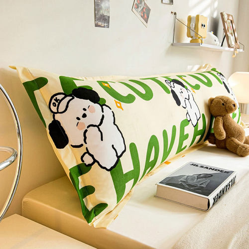 双人长枕套枕头套1.2/1.5m1.8米情侣婚庆一体加长枕芯套1米2长款