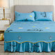 床套单件防尘保护套1.5米1.8m床单床垫床笠防滑 席梦思床罩床裙式