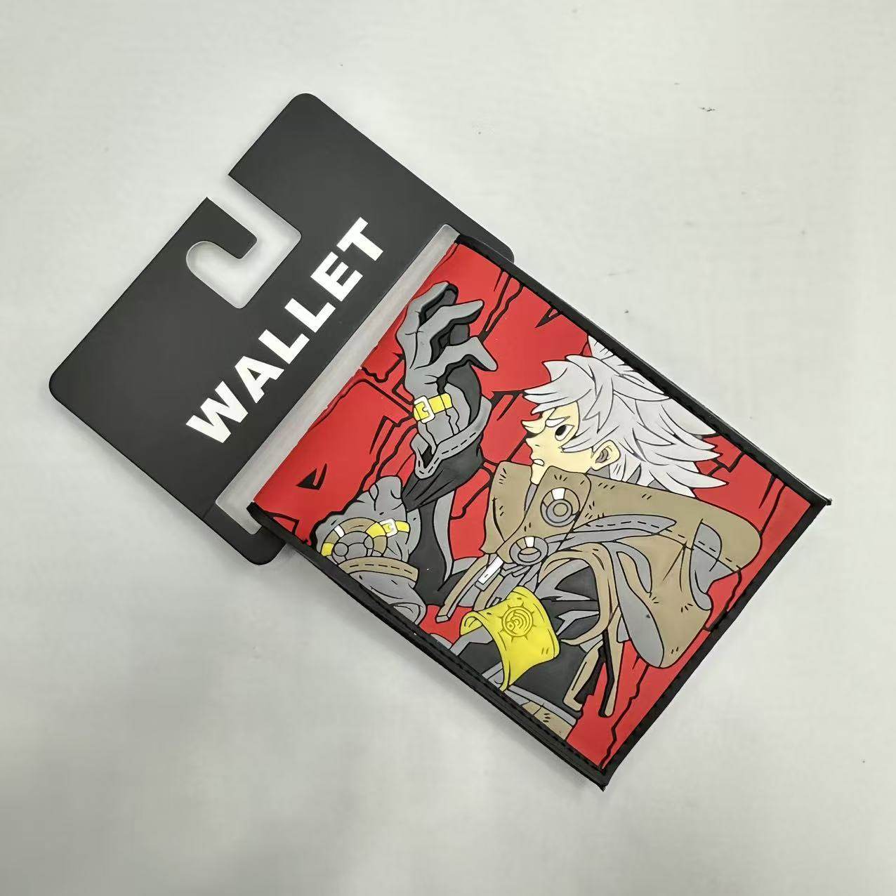 废渊战鬼短款硅胶钱包路德理瑶彩色印花PU皮零钱包二次元通用钱夹