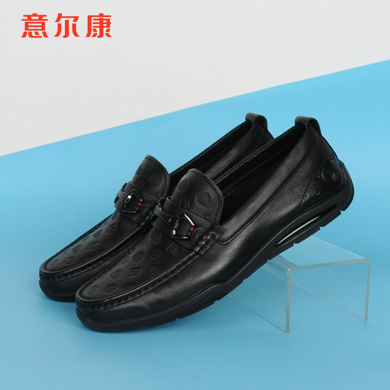 意尔康旗舰正品男鞋休闲豆豆鞋