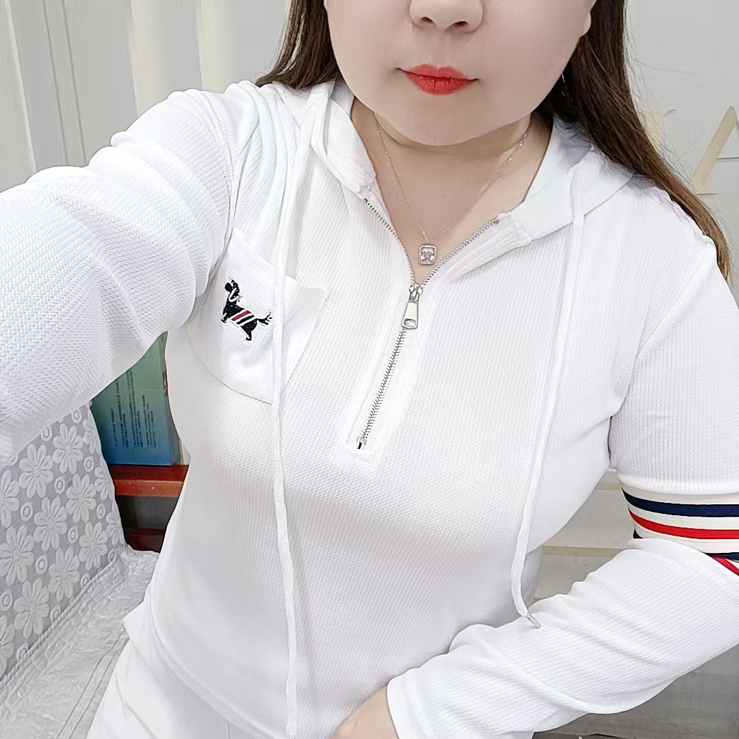 连帽卫衣女2025新款拼色条纹