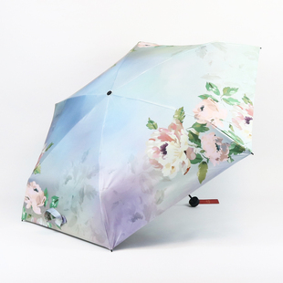 宏达正品五折黑胶超轻便携晴雨两用粉色防晒防紫外线遮阳伞太阳伞