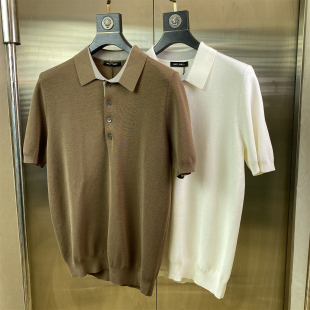 高端翻领短袖 商务休闲针织T恤J90 Polo衫 春秋款 J87 男装 专柜50码