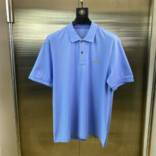 男夏季 专柜52 polo衫 100%棉轻奢极简风翻领短袖 商务休闲J83 54码