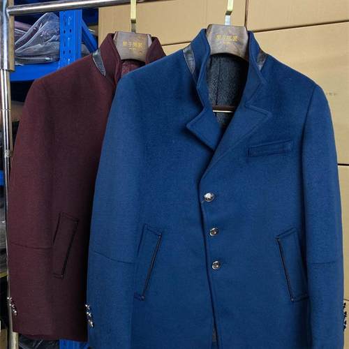实体店专柜品牌高品质羊毛呢大衣