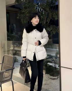 2026年冬季新款90白鹅绒羽绒服女中长款收腰显瘦加厚保暖外套