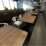 Простые и простые гостиницы обеденный стол десерт магазин кофейный молочный чайный магазин столы и стул Комбинированный