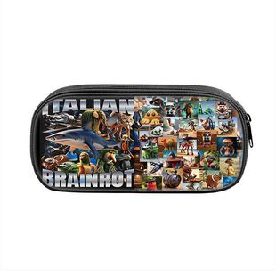 山海经Italian Brainrot学生笔袋Al意大利脑洞鲨鱼学生笔袋文具袋