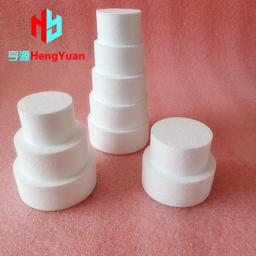 迷你圆形小蛋糕模具 月饼模型6*3cm泡沫胚 幼教儿童DIY手工粘土坯