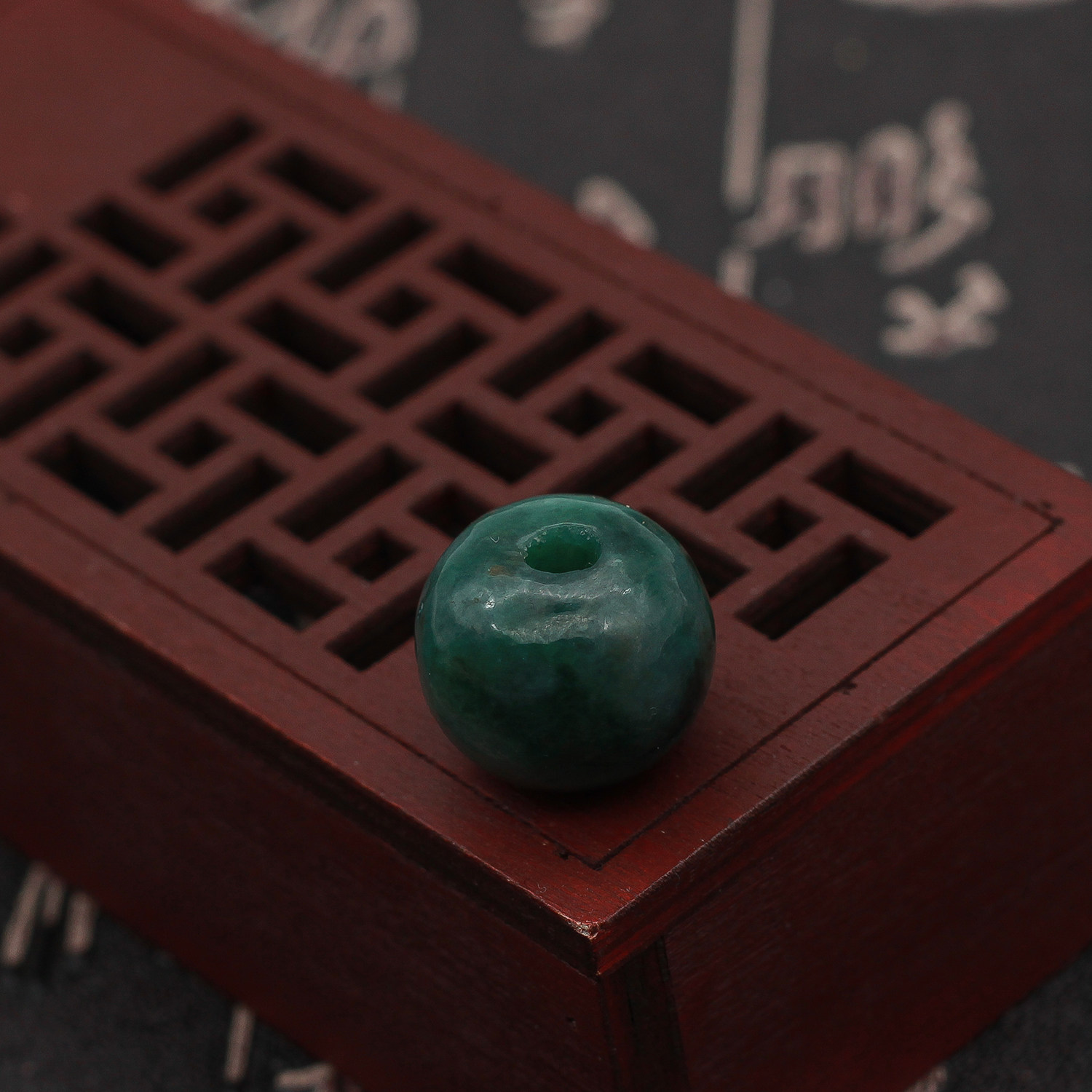 工厂直销 缅甸A货翡翠玉器 糯种飘绿路路通转运珠可编织手绳 包邮