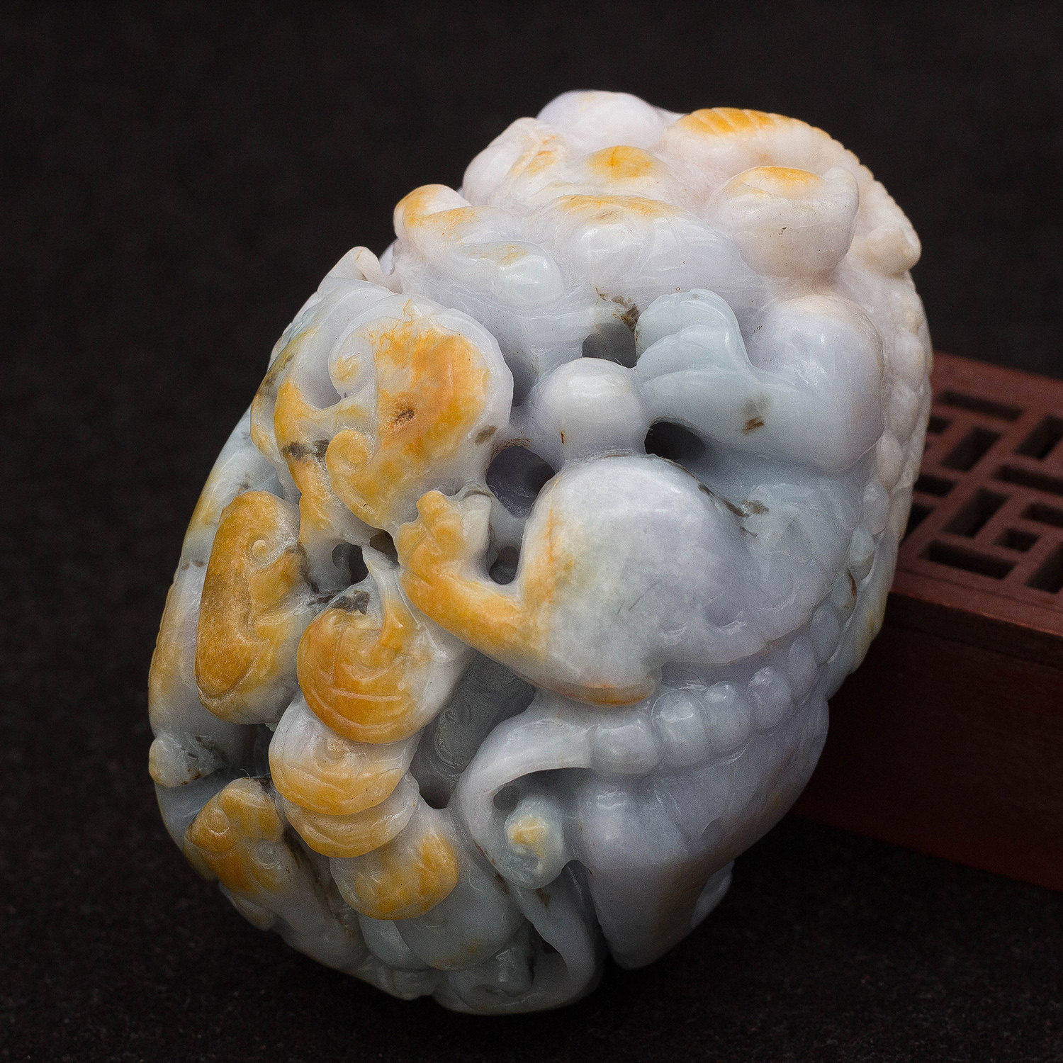 工厂直销 缅甸天然翡翠a货玉器 糯种紫罗兰黄翡 貔貅 福禄寿把件