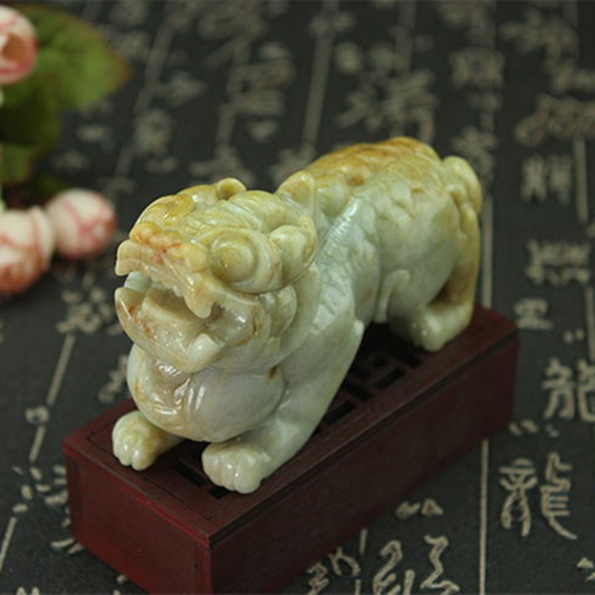 特价 缅甸天然翡翠A货玉器 糯种招财貔貅风水小摆件 证书包邮